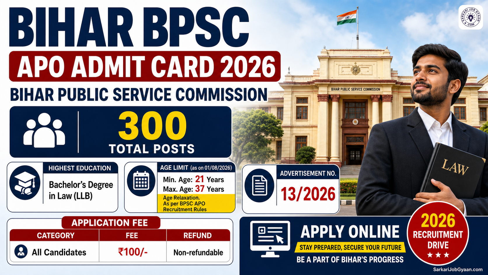 Bihar BPSC APO Admit Card 2026